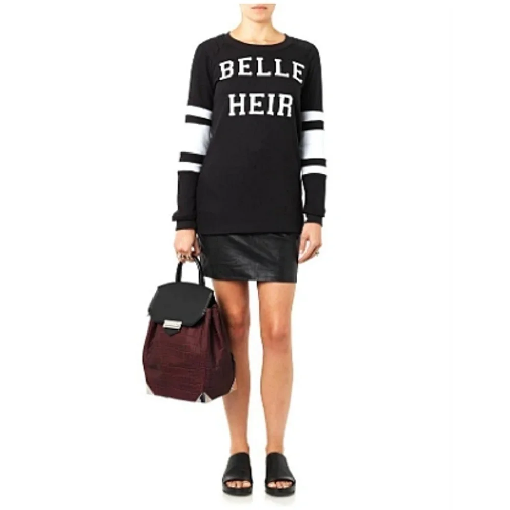 Zoe Karssen Belle Heir Graphic Sweater Black XS MINT